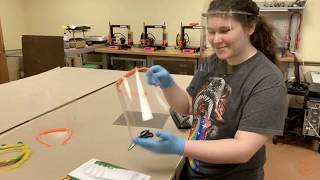 Makerspace Face Shields Production