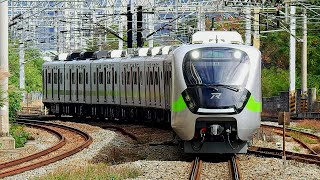 台鐵8771次EMU900型新電聯車試運轉通過北新竹站-2020/11/14