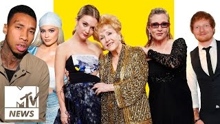 Billie Lourd’s Emotional Tribute, Did Ed Sheeran Just Reveal The Name Of His New Album? | MTV News