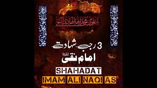 3 Rajab Whatsapp Status 2023 | Shahadat Imam Ali Naqi as | Naqvi Bros 999