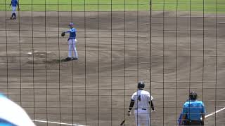 くふうハヤテベンチャーズ 西川僚祐選手 第1打席 空振り三振 VS 横浜DeNAベイスターズ 石田裕太郎投手 2024/5/29 ちゅーるスタジアム