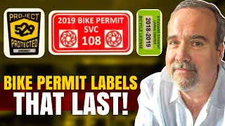 Custom Bike Permit Registration Labels. Bicycle Stickers. Small Company. www.imprints.com