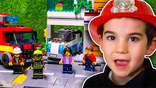Toy Firefighter Rescue Story! | Fire Trucks and Pretend Play for Kids | JackJackPlays