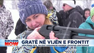 Kërcënimi rus, vajzat ukrainase marrin leksione ushtarake