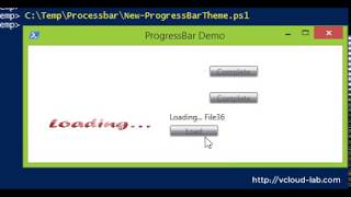 Powershell WPF customized image Progressbar