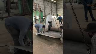 ម៉ាស៊ីន​ពត់​ដែកសន្លឹក​ | Bending Steel plate to make a tank | HYE SUNG Cambodia