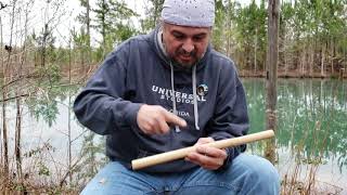 Making a Native American Flute With Only a Knife and Natural Materials