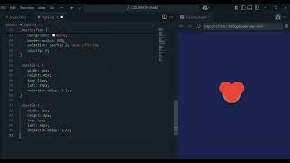 ✨ Create a Beautiful Pulsing Heart Animation with Pure HTML & CSS (No JavaScript!)