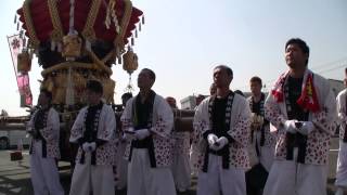 平成25年 南あわじ市神代八幡神社春祭り宵宮北所だんじり唄 中林病院前