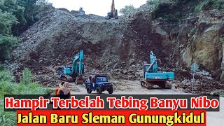 HAMPIR TERBELAH TEBING DI BELAKANG WISATA TEBING BANYU NIBO JALAN BARU SLEMAN GUNUNGKIDUL