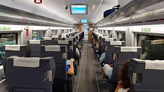 Inside turkish Highspeed train - view of the business class YHT