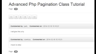 Advanced php pagination class Tutorial - part(3/3)