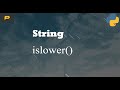 Python String - islower()