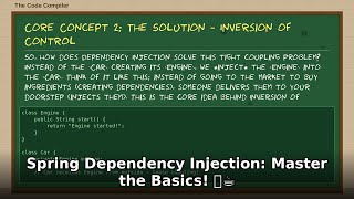 Spring Dependency Injection: Master the Basics! 🚀☕ Java Tutorial for Beginners