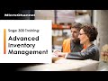 Sage 300 Training: Advanced Inventory Management