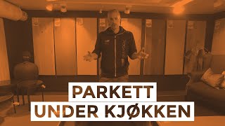 Parkett under kjøkken