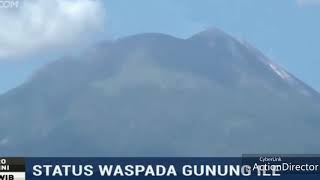 Gunung ile lewotolok Waspada, 11 desa dievakuasi, awas sinabung erupsi awan panas