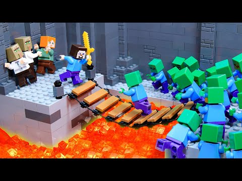 1000 Days Adventure in LEGO Minecraft – Best of Lego Stop Motion Animation Compilation – Brickmine