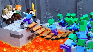 1000 Days Adventure in LEGO Minecraft -  Best of Lego Stop Motion Animation Compilation - Brickmine