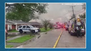 'When in doubt, get out': Slidell home struck by lightning, catches fire