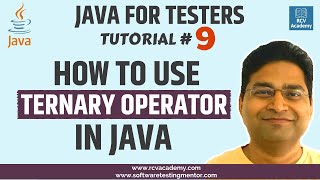 Java for Testers #9 - What is Ternary Operator in Java