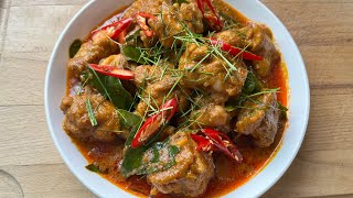 สวนครัวแจกสูตร พะแนงไก่ แกงไทยรสจัดถึงเครื่องถึงกะทิ | thai red curry with chicken |