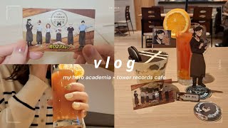 〚vlog〛ヒロアカコラボカフェへ行った日🦔 │ グッズ開封 │ タワレコカフェ │ オタ活 │ 社会人オタク