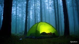 Camping in Heavy Snow with My Dog . 2-Room Inflatable Tent . Wood Stove ASMR #0017