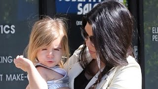 X17 EXCLUSIVE: Kourtney Kardashian's Daughter Plays To The Camera After Dance Class