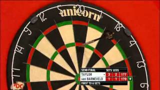 2013PDC世界飞镖锦标赛二分之一决赛 Taylor vs Van Barneveld 标清