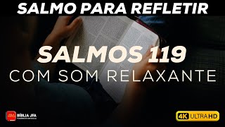 Salmo 119 ao som de chuva + Tela preta 🌧️ - Bíblia JFA Offline