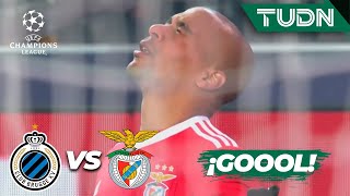 ¡AHORA SÍ! Joao Mario marca | Club Brujas 0-1 Benfica | Champions League 2022/23 - 8vos | TUDN