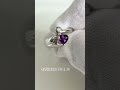 pt900 アメシスト ダイヤモンド ピンキーリング　 jewerly ring amethyst