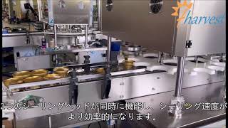 ダブルヘッドサーボ高速シール機,液体,ソース,飲料缶シーラー機械工場