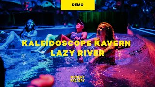 Kaleidoscope Kavern Lazy River | An Immersive Indoor Water Park Attraction