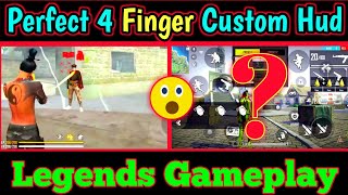 Top 3 Easy 4 Finger Free Fire Custom Hud | Best 4 Finger Claw In Free Fire Setting #shorts