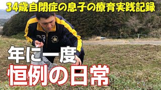 【自閉症】ただただひたすら土筆を採っている日常動画です！