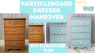 | Painting a Particle Board Dresser | DIY Small Dresser Makeover | FURNITURE FLIPPING TEACHER |