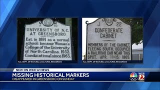 Missing historical markers