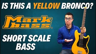 Markbass Yellow Little short scale bass review - Is this a yellow Squier Bronco?  I look underneath!