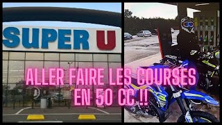 ALLER FAIRE SES COURSES EN (50 CC) !! MOTOVLOG