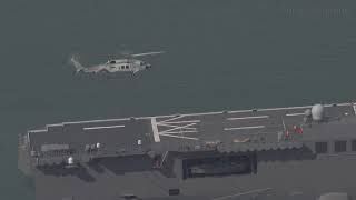 【4K HDR】令和3年度 舞鶴市総合防災訓練 海自 SH-60K 洋上救難訓練