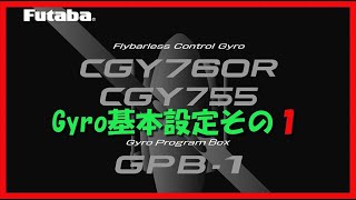 お気楽　双葉CGY760R・755ジャイロ基本セッティング方法　その１