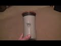 woodwick fireside large hourglass candle unboxing