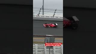 Ferrari F1 V10 Schumacher Era Car Screaming at Daytona High Banks! #ferrari #shorts #f1