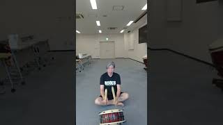 和太鼓　締め太鼓を適当なリズムで打った　#shorts #shortsvideo #taiko #Shorts