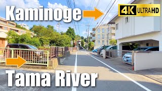 世田谷区 上野毛駅から多摩川まで From kaminoge to Tama River【Tokyo Backstreet Walk】 (4K)