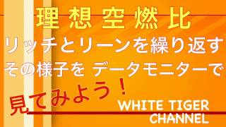 理想空燃比　リッチとリーンを繰り返す様子を見てみよう！