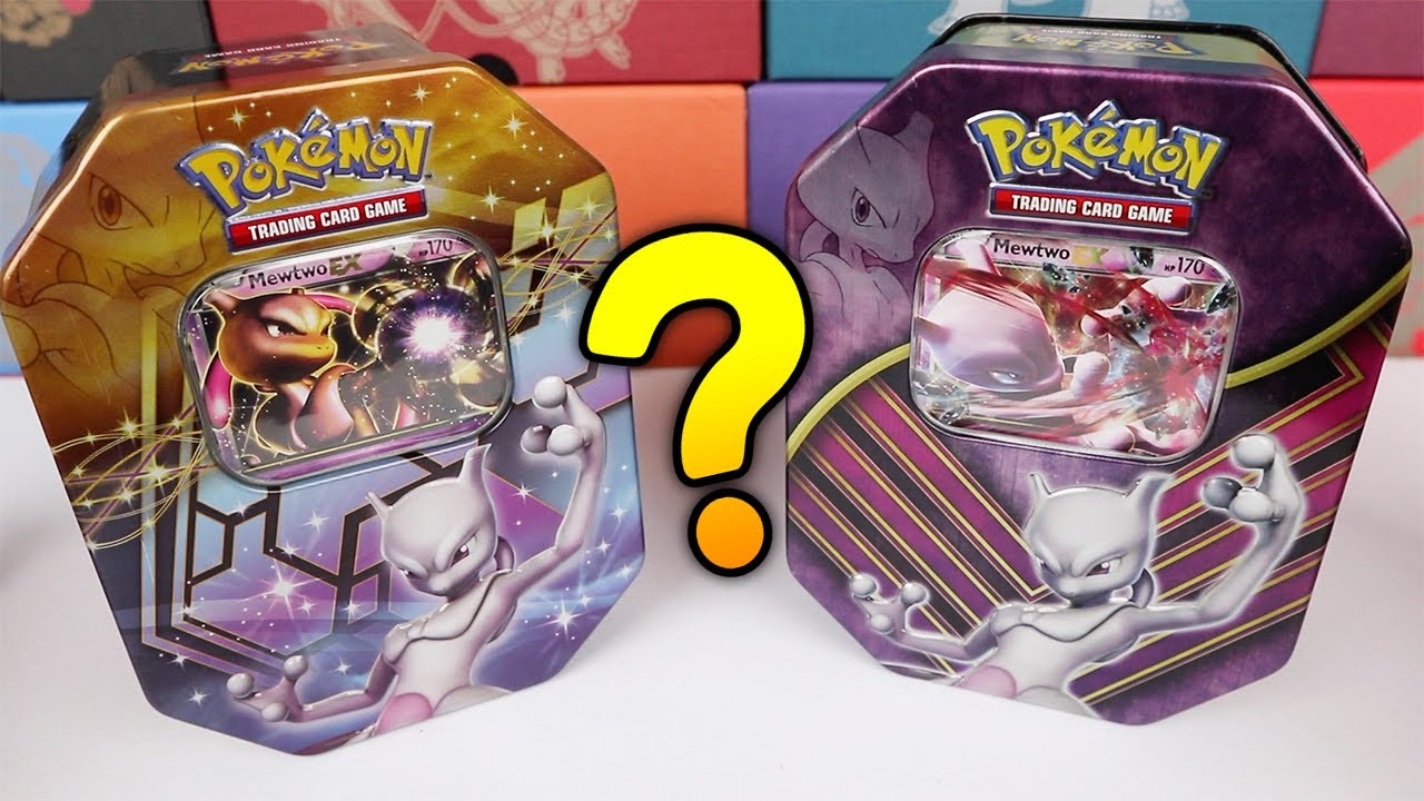 Old Vs New Mewtwo Ex Tins Pokemon Card Opening Youtube