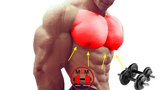 6 Chest Exercises with Only a Pair of Dumbbells!! Try them now